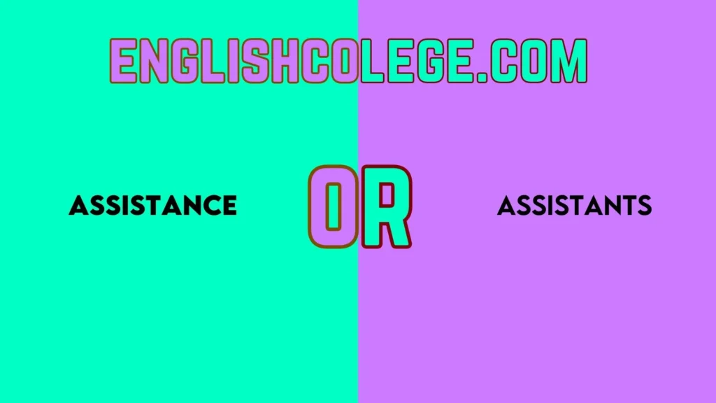 Assistance vs Assistants