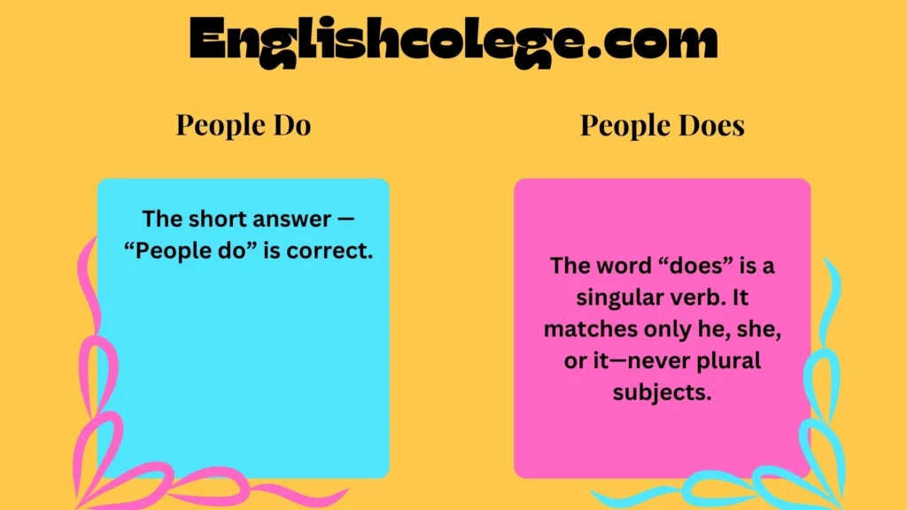 People Do or People Does