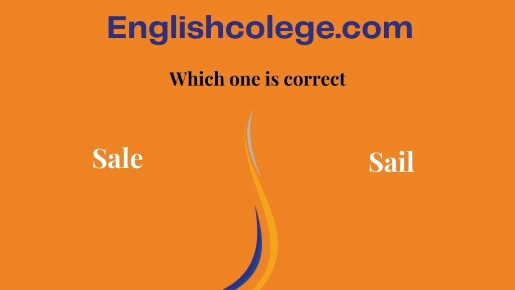 ‘Sale’ or ‘Sail’