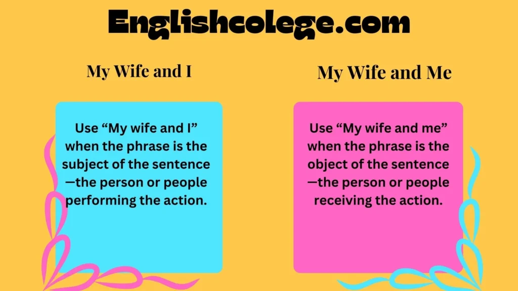 My Wife and I vs My Wife and Me