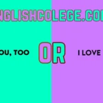 “I Love You, Too” or “I Love You Too”