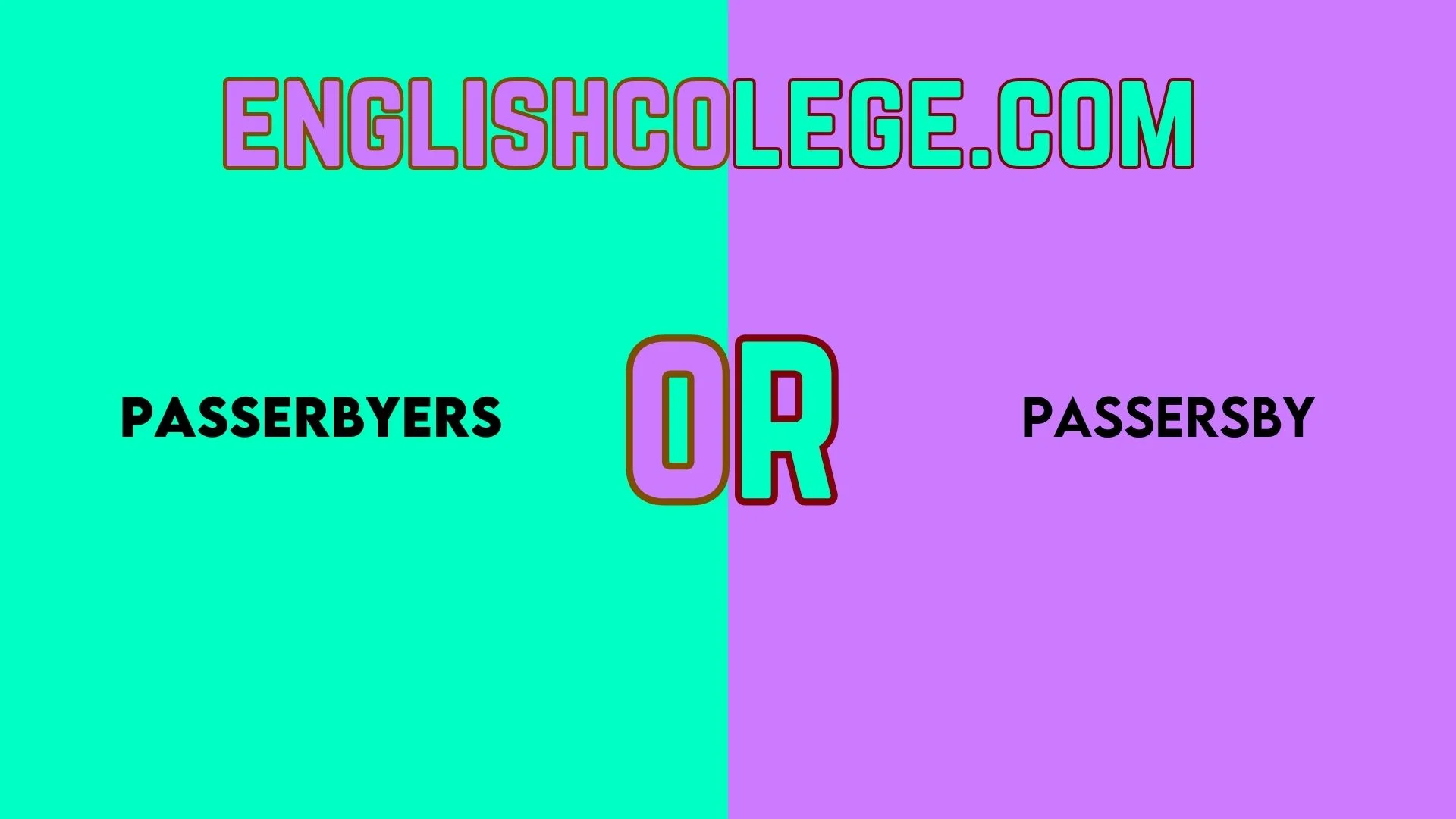 Passerbyers or Passersby