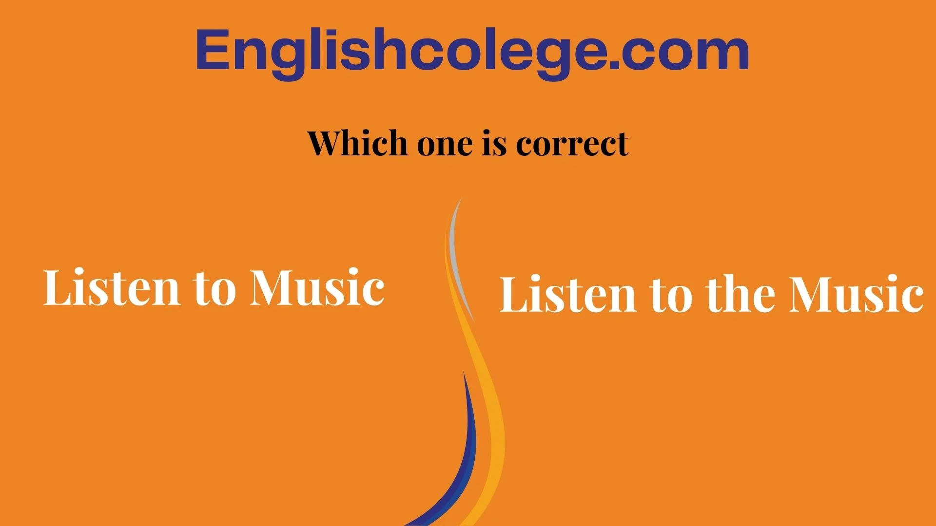 Listen to Music or Listen to the Music